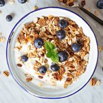 bol de copos de avena para desayunar