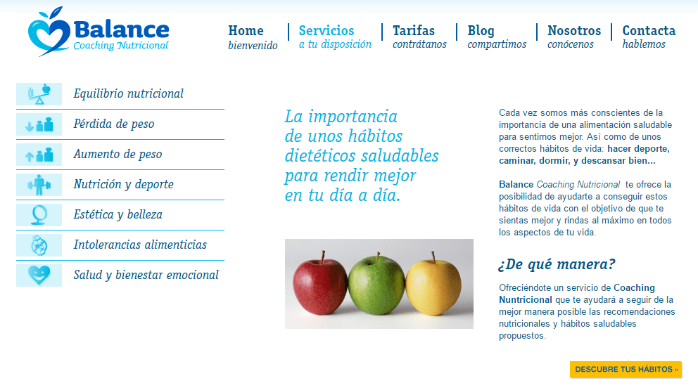 balance coaching nutricional