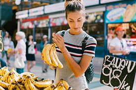 cuidar de la dieta durante las vacaciones plátano